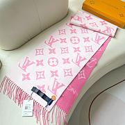 Okify Louis Vuitton Wool Pink Scarf 186x34cm - 3