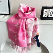 Okify Louis Vuitton Wool Pink Scarf 186x34cm - 1