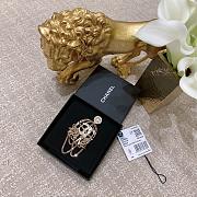 Okify CC Gold Cage Brooch - 5
