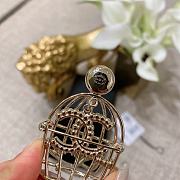 Okify CC Gold Cage Brooch - 2