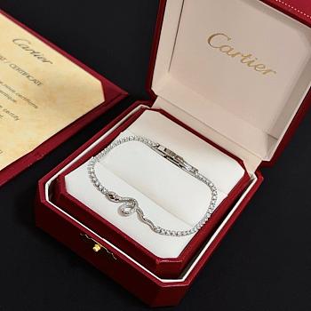 Okify Cartier Silver Bracelet With Diamond