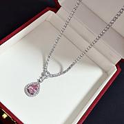 Okify Cartier Pink Stone Silver Bracelet - 6