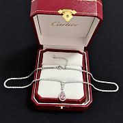 Okify Cartier Pink Stone Silver Bracelet - 4