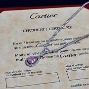 Okify Cartier Pink Stone Silver Bracelet - 3