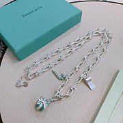 Okify Tiffany Christmas Silver Necklace - 4