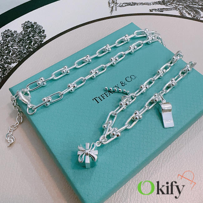 Okify Tiffany Christmas Silver Necklace - 1