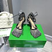Okify Bottega Veneta Sparkle Crystal Heels In Black 9cm - 1