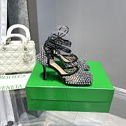 Okify Bottega Veneta Sparkle Crystal Heels In Black 9cm - 6