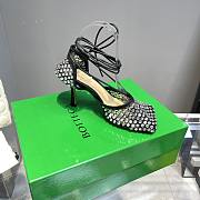 Okify Bottega Veneta Sparkle Crystal Heels In Black 9cm - 4