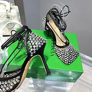 Okify Bottega Veneta Sparkle Crystal Heels In Black 9cm - 5