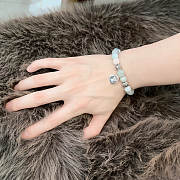 Okify Louis Vuitton Agate Silver Bracelet 25526 - 2