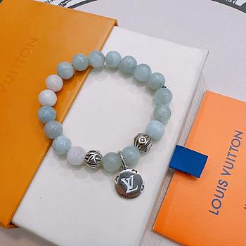 Okify Louis Vuitton Agate Silver Bracelet 25526