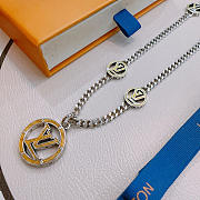 Okify Louis Vuitton Silver Necklace For Men 25527 - 4