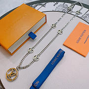Okify Louis Vuitton Silver Necklace For Men 25527 - 1