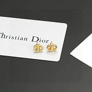 Okify Dior Gold Stud Earrings - 6