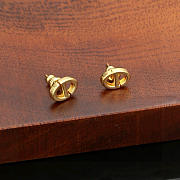 Okify Dior Gold Stud Earrings - 2