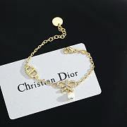 Okify Dior Gold Bracelet With Bow Charm - 2