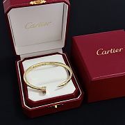 Okify Cartier Gold Nail Bracelet With Diamond  - 6