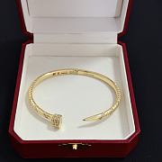 Okify Cartier Gold Nail Bracelet With Diamond  - 5