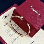 Okify Cartier Gold Nail Bracelet With Diamond  - 1