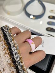 Okify Celine Sorbet Gold Ring In Pink And Nude  - 6