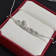Okify Cartier Silver Leopard Necklace - 5