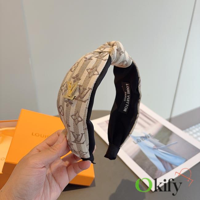 Okify Louis Vuitton Beige Headband 25551 - 1