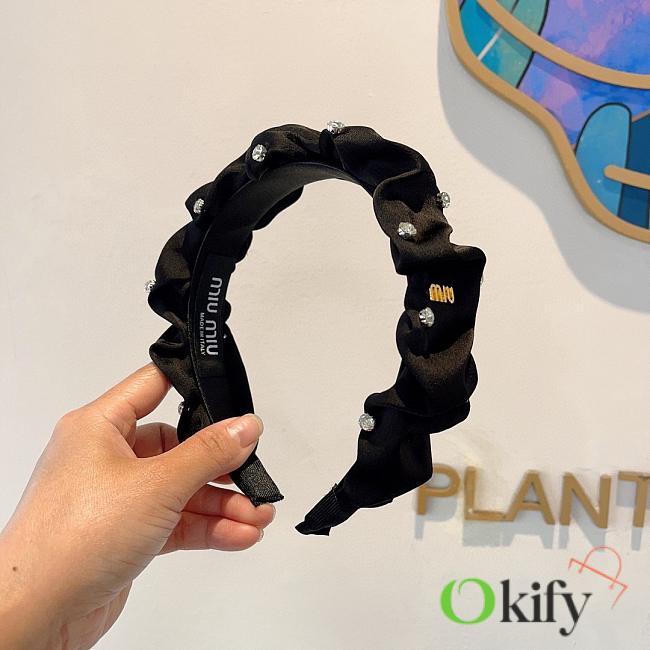 Okify MiuMiu Black Headband 25555 - 1