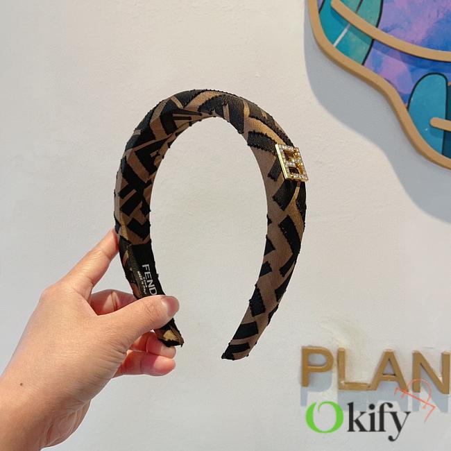 Okify Fendi Brown Headband 25557 - 1