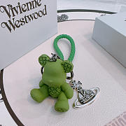 Okify Vivienne Westwood Green BearBrick Key Chain - 2