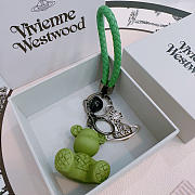 Okify Vivienne Westwood Green BearBrick Key Chain - 3