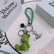 Okify Vivienne Westwood Green BearBrick Key Chain - 6