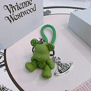 Okify Vivienne Westwood Green BearBrick Key Chain - 1