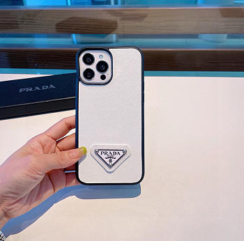 Okify Prada White Phone Case