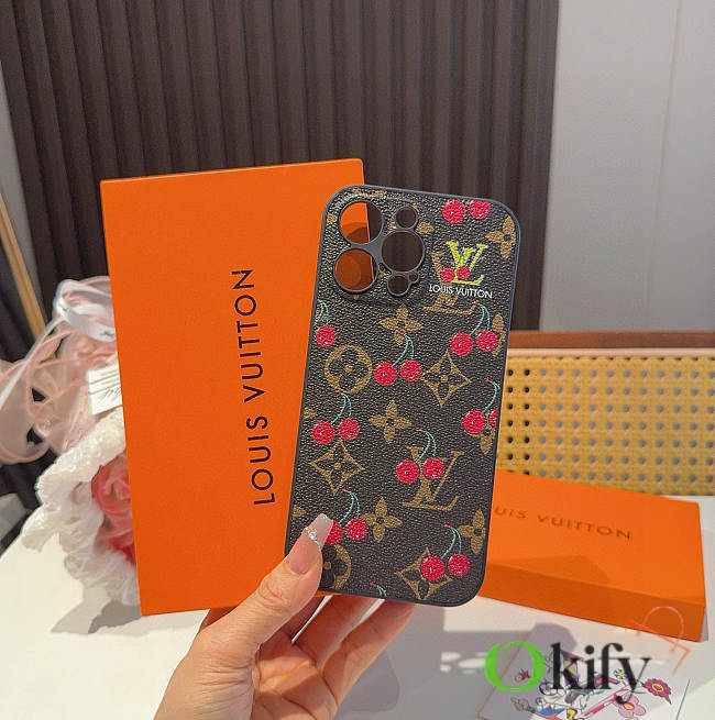 Okify Louis Vuitton x TM Cherry Phone Case - 1