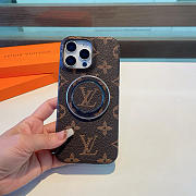 Okify Louis Vuitton Dark Brown Phone Case With Ring Holder - 6