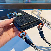 Okify Loewe Black Phone Case With Card Holder And Crossbody Strap - 2