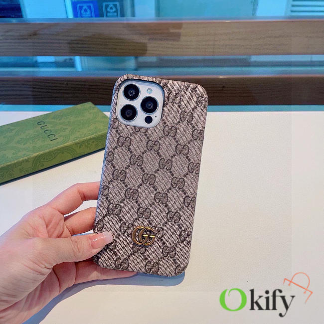 Okify Gucci Beige Phone Case - 1