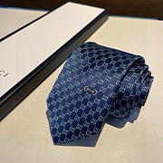 Okify Gucci Horsbit Dark Blue Tie - 5