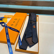 Okify Louis Vuitton Crab Dark Blue Tie - 5