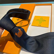 Okify Louis Vuitton Crab Dark Blue Tie - 4