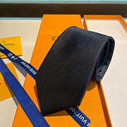 Okify Louis Vuitton Crab Dark Blue Tie - 2