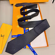 Okify Louis Vuitton Damier Gray Tie - 4