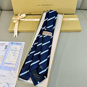 Okify Burberry Dark Blue Tie - 6