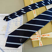 Okify Burberry Dark Blue Tie - 3