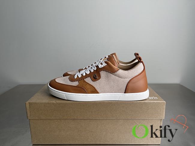 Okify Christian Louboutin Tutti Rui Brown Sneakers - 1