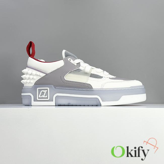 Okify Christian Louboutin Astroloubi White And Gray Sneakers - 1