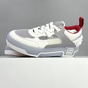 Okify Christian Louboutin Astroloubi White And Gray Sneakers - 2
