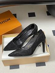 Okify Louis Vuitton Gala Black Heels 8cm 1AIDPM - 1