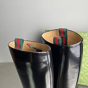 Okify Gucci Black Boots With Slim Horsebit  - 2